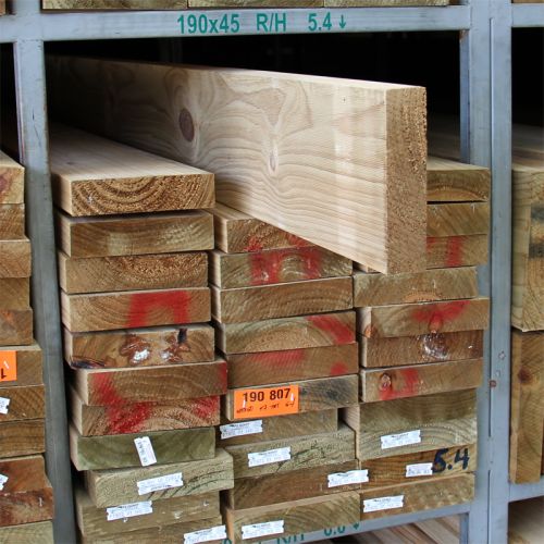 Treated Pine H3 Rougher Head 190x45 Kiln Dried F5-F7