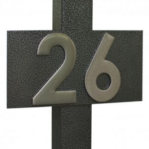 75mm Stick On Stainless Steel Mailbox Numeral