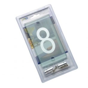 House / Mailbox Numeral 140mm Glass