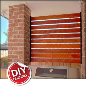 Screen Up Aluminium Slat Screening Rails suits 16 and 19mm timbers