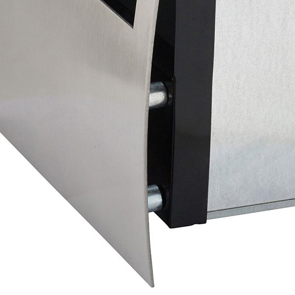 Stainless Steel Torino "Floating" Brick in Back Open Mailbox suits A4 - Includes Sleeve