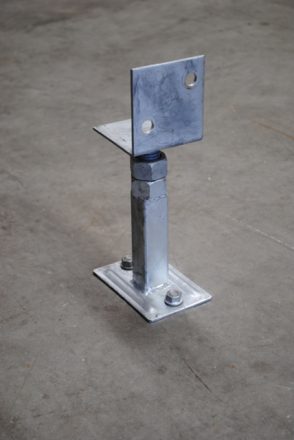 KlevaKlip Adjustable Bearer Support Bracket for decks on a concrete slab