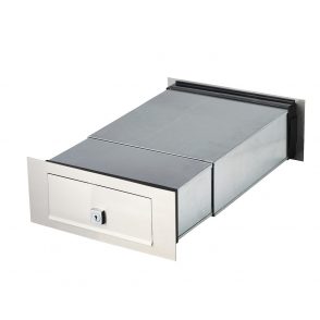 Stainless Steel Carrera Brick In Rear Open Mailbox - Includes Sleeve
