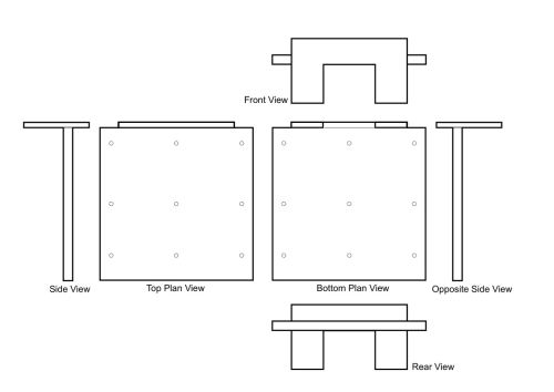 The Deckhand by Easifit - Decking Predrill Template Spacer - Twin Pack