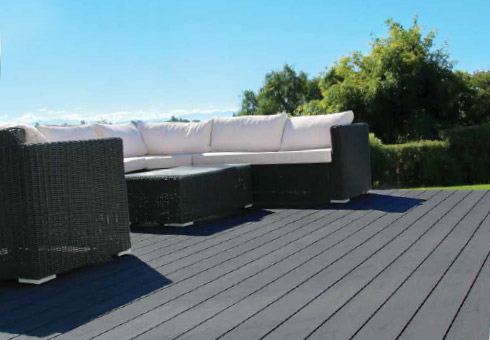 Australian Extreme Guard composite decking in Magnetic Grey
