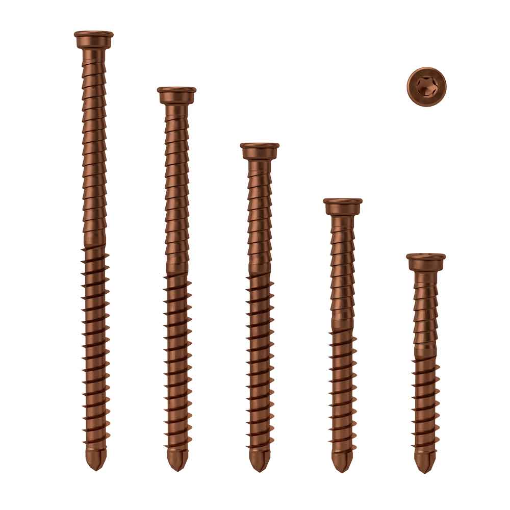 Vintage Bronze Decking Screws Timber to Timber 5.5x50mm | 500 & 1000 Pack