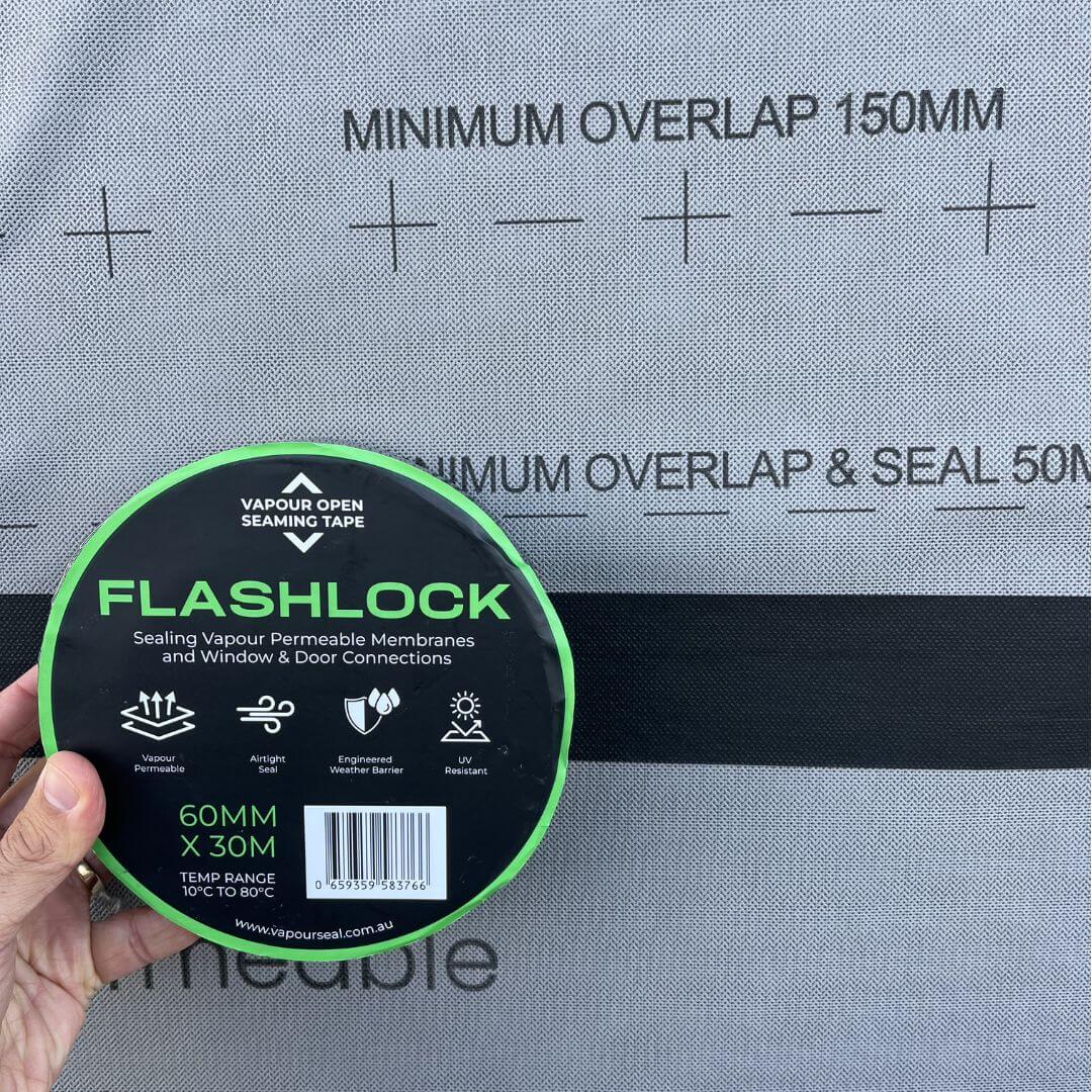 VapourSeal | FlashLock Vapour Open Flashing Tape | 60mm x 30m Seaming Tape
